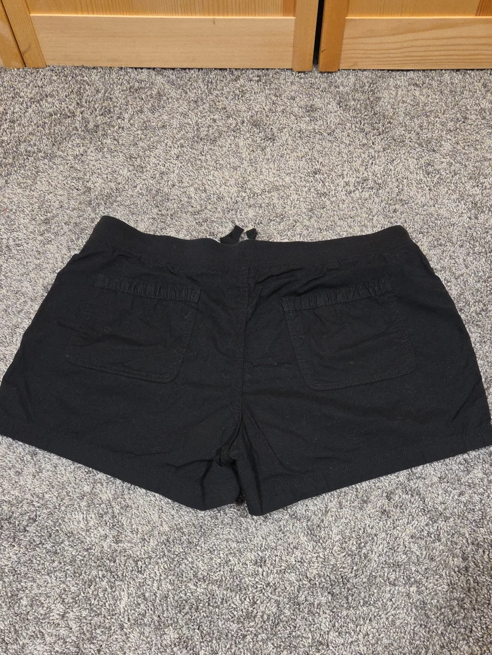 ☀️St John's Bay Black Cotton Shorts Size 14